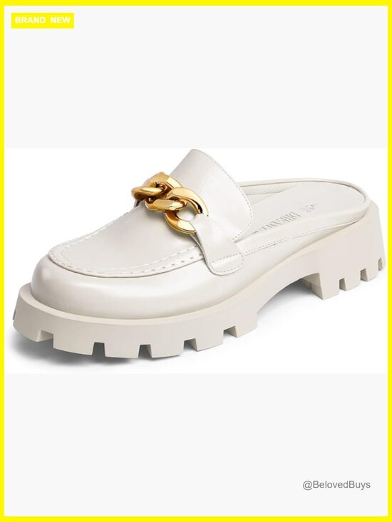 Shoes - Platform Mules Chunky Slides Slippers Loafers Slip On Comfort Thick Flat
